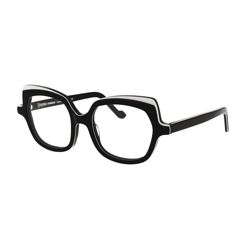 Glasses 3EYES EYEWEAR KELLY NERO RETRO BIANCO 51