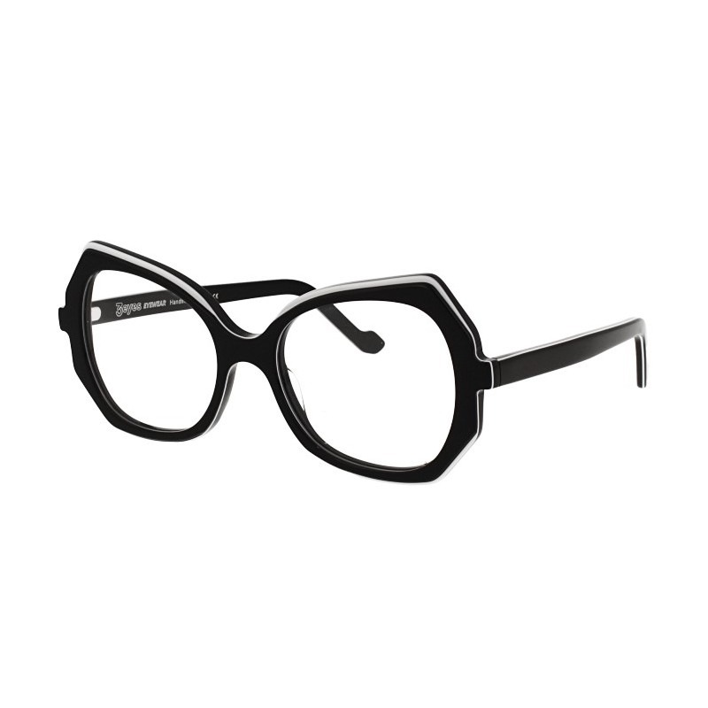 Glasses 3EYES EYEWEAR DIANA NERO RETRO BIANCO 54