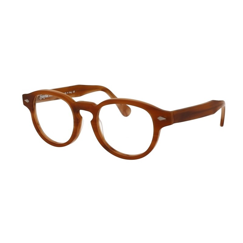 Glasses 3EYES EYEWEAR DEEP BROWN ORANGE OPACO 49