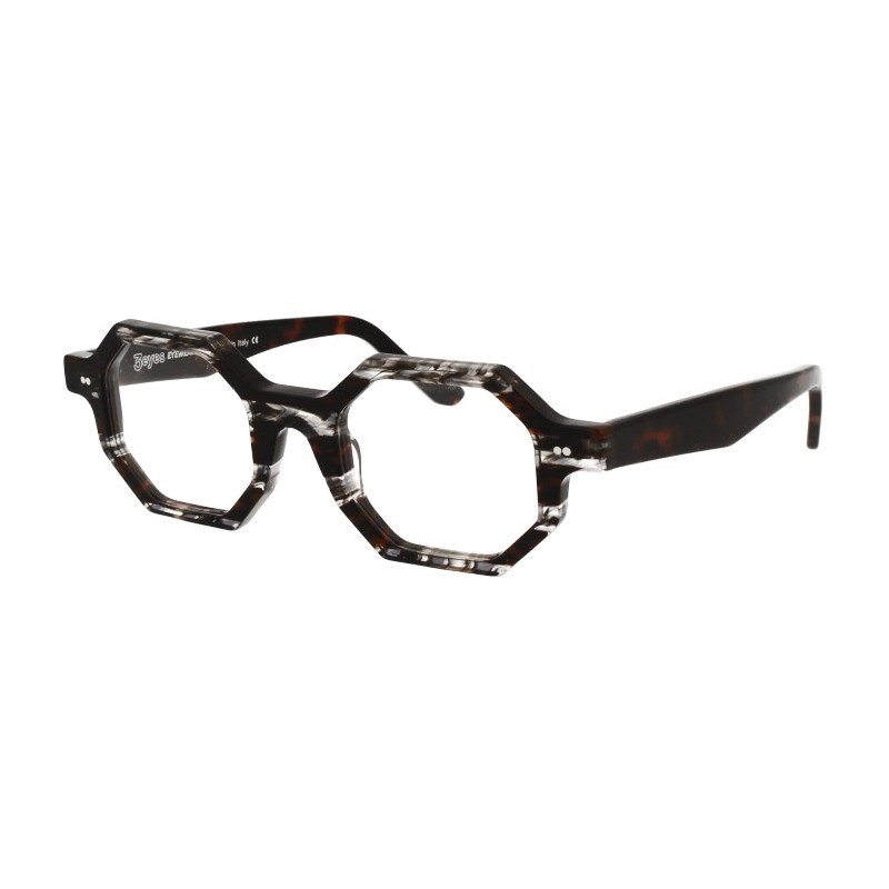 Glasses 3EYES EYEWEAR KUBIK HAVANA & TRANSPARENT GREY 45